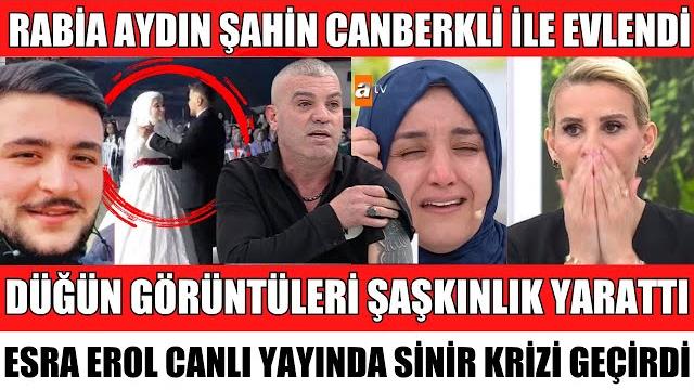 Esra erol’da şok rabi̇a aydin sevgi̇li̇si̇ şahi̇n canberkli̇ i̇le evlendi̇ düğün görüntüleri̇ i̇fşa vi̇deosu Esra erol’da şok rabi̇a aydin sevgi̇li̇si̇ şahi̇n canberkli̇ i̇le evlendi̇ düğün görüntüleri̇ i̇fşa vi̇deosu