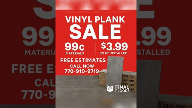 Tile-look vinyl plank for $3.99 installed — atlanta’s best flooring deal by final floors! ️ Tile-look vinyl plank for $3.99 installed — atlanta’s best flooring deal by final floors! ️