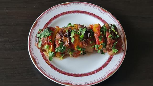 Баклажаны с мясом в духовке Баклажаны с мясом в духовке