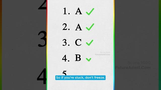 The mistake costing you free points on the sat The mistake costing you free points on the sat