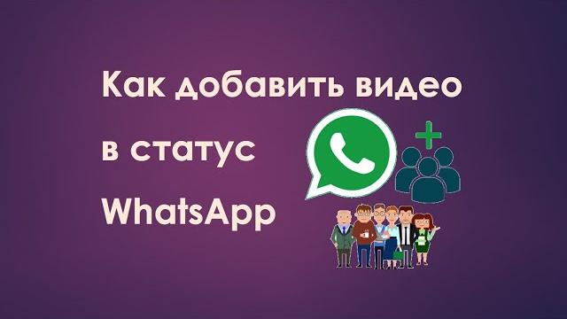 Как добавить видео в статус whatsapp Как добавить видео в статус whatsapp