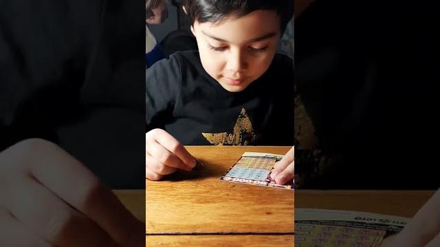 Rasmus first scratch and win ticket Rasmus first scratch and win ticket