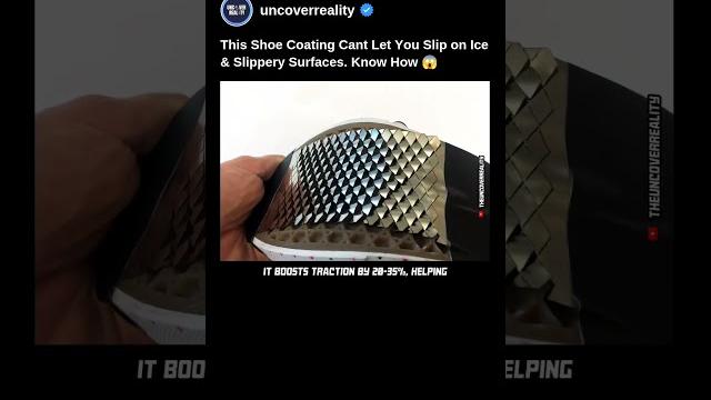 This shoe coating can't let you slip on ice & slippery surfaces. know how #robot #shoes #shorts This shoe coating can't let you slip on ice & slippery surfaces. know how #robot #shoes #shorts