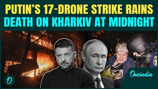 Putin’s drones burn kharkiv in shocking midnight attack; 17 drones pound 15 apartments; 2 killed Putin’s drones burn kharkiv in shocking midnight attack; 17 drones pound 15 apartments; 2 killed