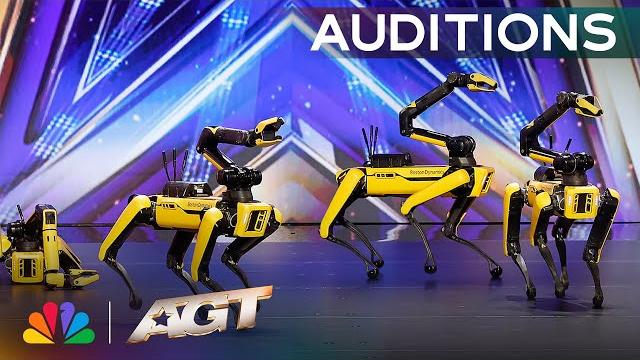 Boston dynamics makes agt history with robots dancing to "don't stop me now" by queen | agt 2025 Boston dynamics makes agt history with robots dancing to "don't stop me now" by queen | agt 2025