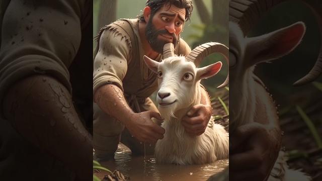The woodcutter saved the goat from the swamp in the jungle 🪓️#woodcutter #help #goat #emotional The woodcutter saved the goat from the swamp in the jungle 🪓️#woodcutter #help #goat #emotional