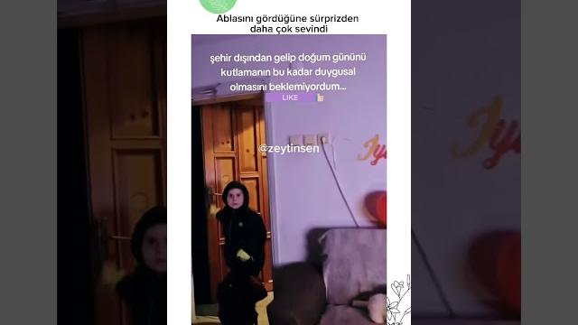 Ablasını doğum günunden daha çok seviyor Ablasını doğum günunden daha çok seviyor