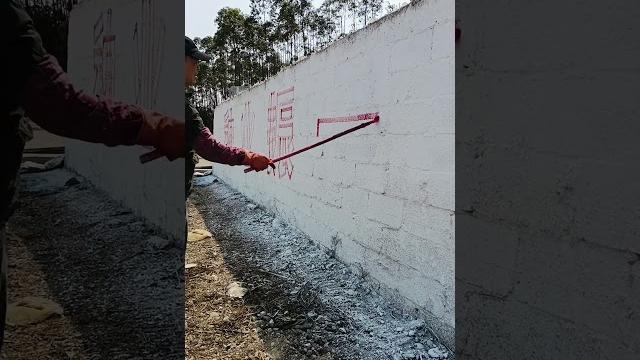 外墙大字标语制作 线条绘字填充法墙体字 美术字 养猪业 线条绘字贵港谢师傅 外墙大字标语制作 线条绘字填充法墙体字 美术字 养猪业 线条绘字贵港谢师傅