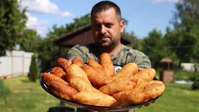 Самые вкусные пирожки с капустой в казане на костре Самые вкусные пирожки с капустой в казане на костре