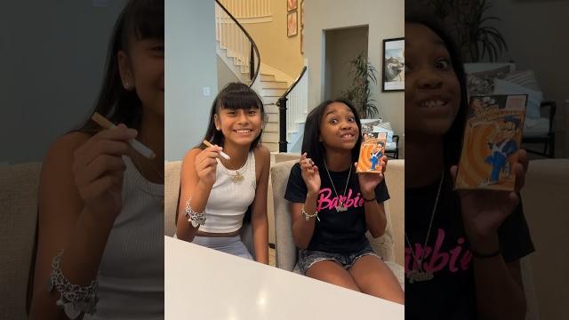 Girls does fake smoking prank on dad #shorts Girls does fake smoking prank on dad #shorts