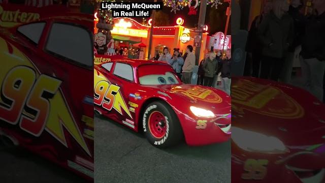 Lightning mcqueen at disney california adventure #shorts Lightning mcqueen at disney california adventure #shorts