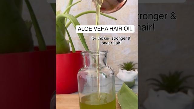 Aloe vera hair oil for thicker, stronger & longer hair! #viralvideo #trending#ytshorts #hairoil#hair Aloe vera hair oil for thicker, stronger & longer hair! #viralvideo #trending#ytshorts #hairoil#hair