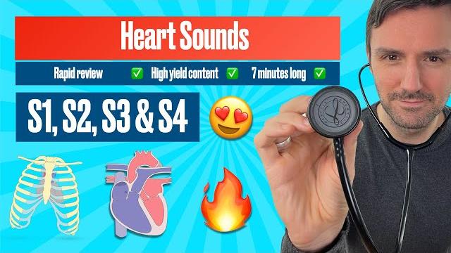 Heart sounds for beginners s1, s2, s3 & s4 #heartsounds Heart sounds for beginners s1, s2, s3 & s4 #heartsounds