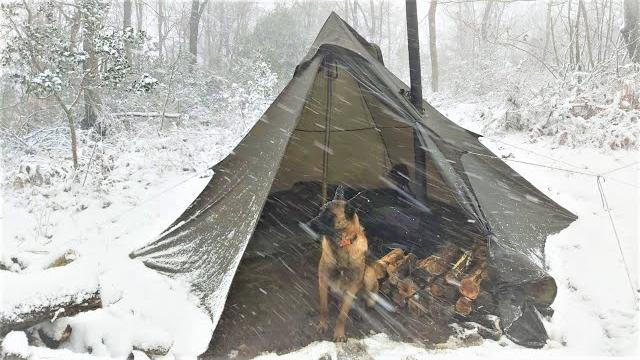 4 days winter camping in blizzard with my dog, survival, off grid, nature movie, snowstorm bushcraft 4 days winter camping in blizzard with my dog, survival, off grid, nature movie, snowstorm bushcraft