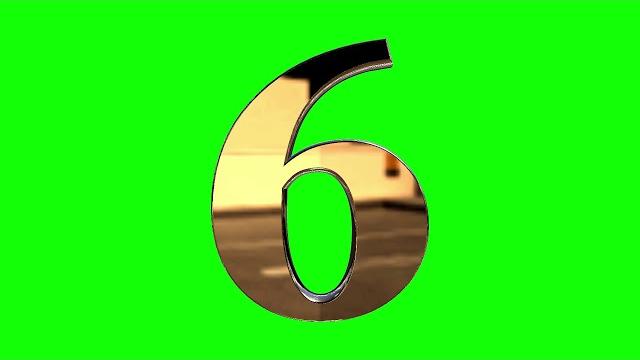 Number six 3d text green screen loop animation stock footage hd - free download stock footage Number six 3d text green screen loop animation stock footage hd - free download stock footage