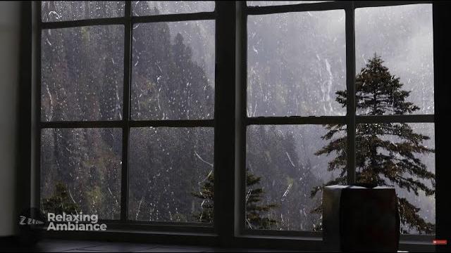 Rain sound on window with thunder soundsㅣheavy rain for sleep, study and relaxation, meditation Rain sound on window with thunder soundsㅣheavy rain for sleep, study and relaxation, meditation