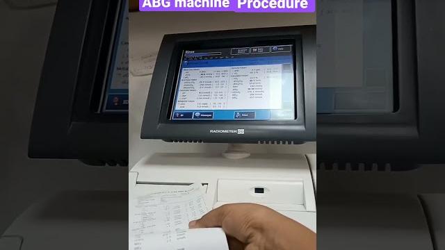 Abg machine procedure #shorts #viral #trending Abg machine procedure #shorts #viral #trending