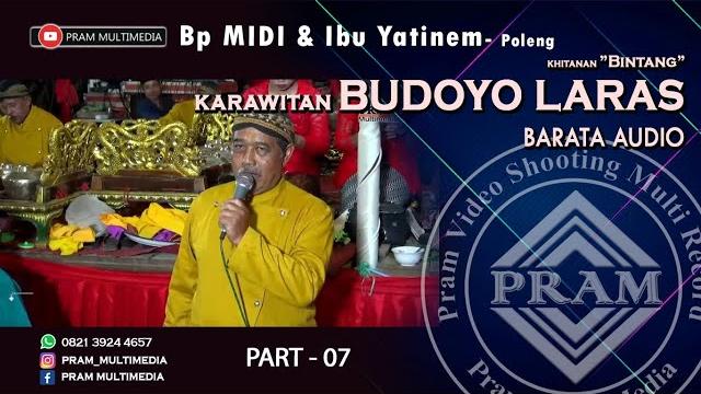 Karawitan budoyo laras (part 07) khitanan "bintang" cucu bp. midi & ibu yatinem || poleng - kare Karawitan budoyo laras (part 07) khitanan "bintang" cucu bp. midi & ibu yatinem || poleng - kare