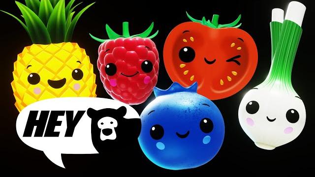 Hey bear sensory - fruit salad dance party - counting 1 to 10 - fun animation with music Hey bear sensory - fruit salad dance party - counting 1 to 10 - fun animation with music