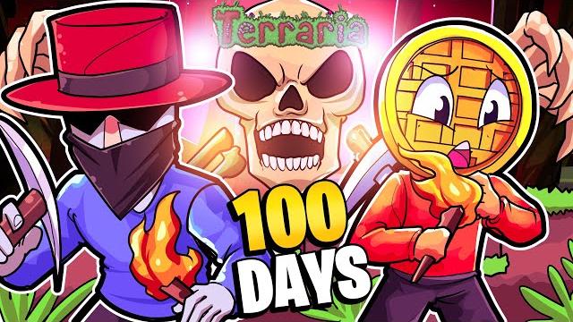 We spent 100 days in terraria! We spent 100 days in terraria!