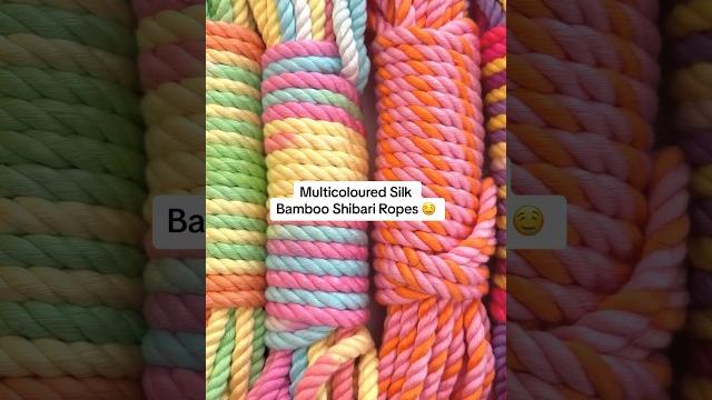 Some of our multicoloured shibari ropes #shortsvideo #shibari #shibarirope #rope #shibariart Some of our multicoloured shibari ropes #shortsvideo #shibari #shibarirope #rope #shibariart