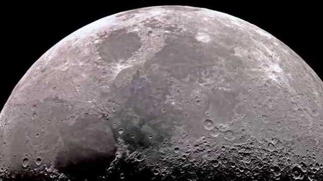 Moon in high resolution through telescope Moon in high resolution through telescope