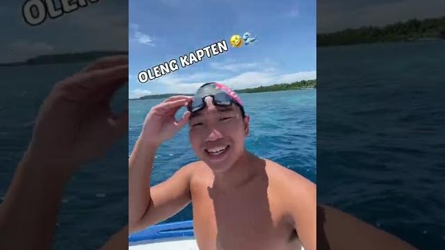 Challenge berenang di tengah laut berombak besar?! ️ Challenge berenang di tengah laut berombak besar?! ️