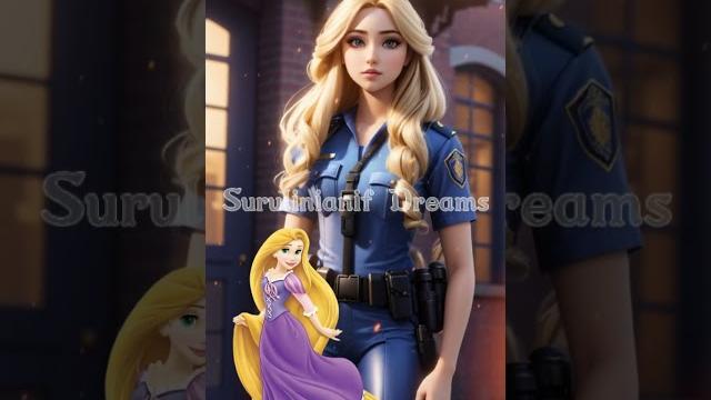 Disney princess becomes police woman | which one is your favourite? #disneyprincess #shorts Disney princess becomes police woman | which one is your favourite? #disneyprincess #shorts