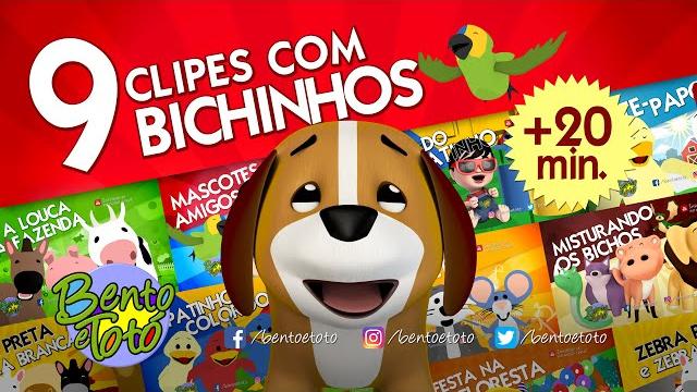 Coletânea: 9 clipes de bento e totó com bichinhos - funk do patinho colorido e +8 (desenho infantil) Coletânea: 9 clipes de bento e totó com bichinhos - funk do patinho colorido e +8 (desenho infantil)