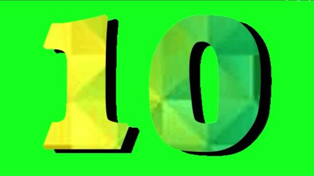Countdown 10s - green screen with sound Countdown 10s - green screen with sound
