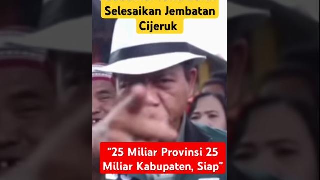 Bupati bandung tantang gubernur jawa barat selesaikan jembatan cijeruk #dedimulyadi #kdmsociety Bupati bandung tantang gubernur jawa barat selesaikan jembatan cijeruk #dedimulyadi #kdmsociety