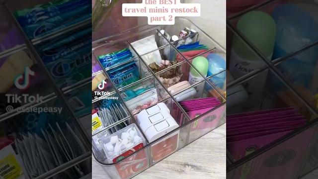 Travel mini restock 🩷organization satisfying asmr tiktok complition #relax #gift #packing Travel mini restock 🩷organization satisfying asmr tiktok complition #relax #gift #packing