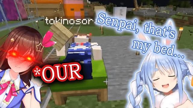 When sora "taking over" pekora's bed... When sora "taking over" pekora's bed...