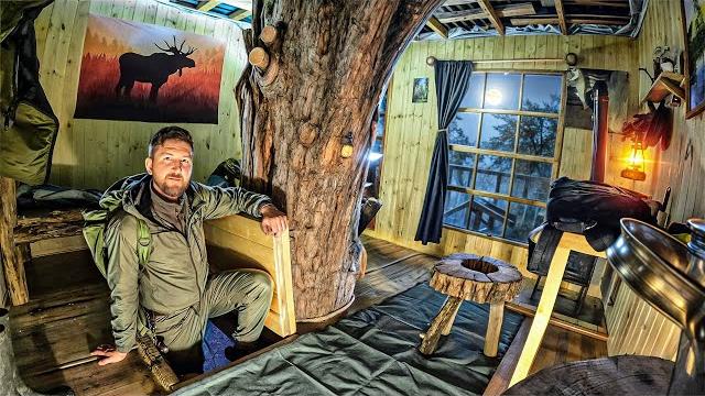 3 разных ночи в лесу - дом на дереве, землянка, дом лесника | как сделать ночь в тайге не страшной 3 разных ночи в лесу - дом на дереве, землянка, дом лесника | как сделать ночь в тайге не страшной