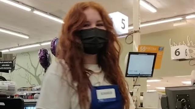Redhead teen loves the bulge!!!! Redhead teen loves the bulge!!!!