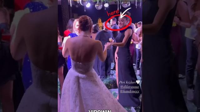 Hande ercel's presence at the wedding ceremony Hande ercel's presence at the wedding ceremony