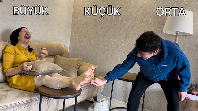 Büyük orta küçük yemek challenge ( çıldırdılar ) Büyük orta küçük yemek challenge ( çıldırdılar )