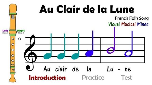Vmm recorder song 3: au clair de la lune Vmm recorder song 3: au clair de la lune