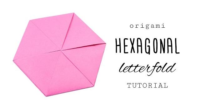 Origami hexagon letterfold tutorial - paper kawaii Origami hexagon letterfold tutorial - paper kawaii