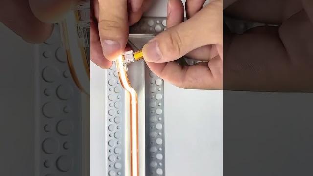 Cut free light strip + l-angle connectors suitable for profile lighting #led #striplights #cob Cut free light strip + l-angle connectors suitable for profile lighting #led #striplights #cob