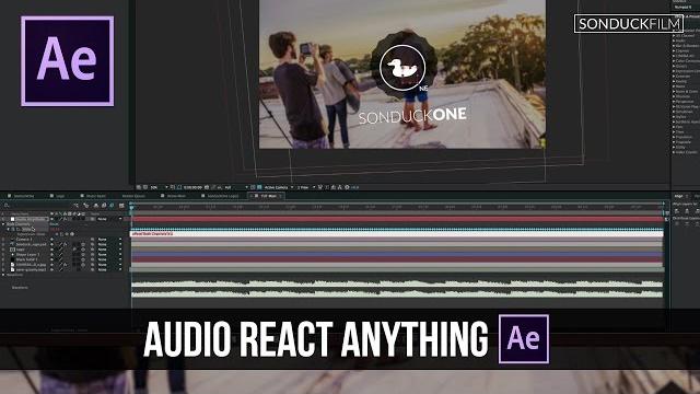 After effects tutorial: audio react anything After effects tutorial: audio react anything