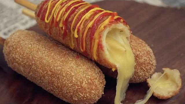 Resep corndog mozarella homemade Resep corndog mozarella homemade