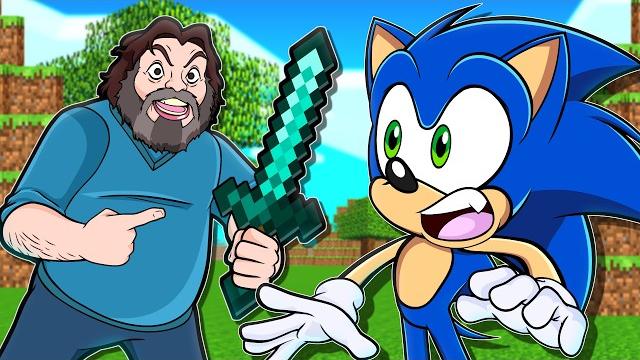Sonic meets minecraft steve! (a minecraft movie) Sonic meets minecraft steve! (a minecraft movie)