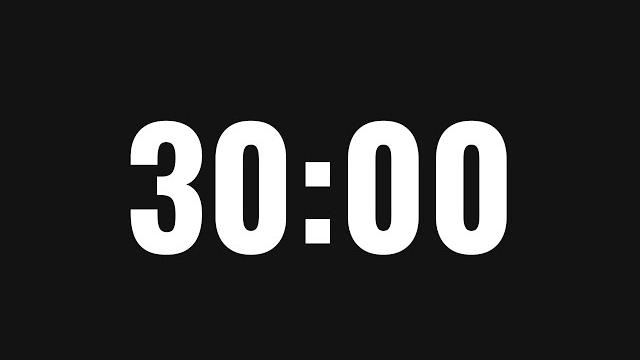 30 minute timer 30 minute timer