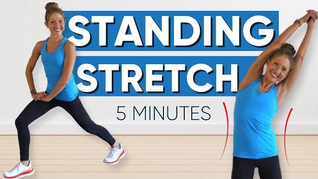 5 minutes standing stretch exercise (quick + easy) !! 5 minutes standing stretch exercise (quick + easy) !!