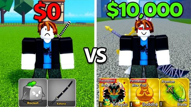 Noob to pro pay to win vs free to play in blox fruits Noob to pro pay to win vs free to play in blox fruits