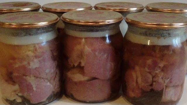 Тушёнка из свинины в домашних условиях (рецепт). Тушёнка из свинины в домашних условиях (рецепт).