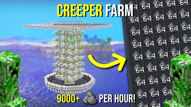 Minecraft's best creeper farm 1.21 - new - 9000+ per hour! Minecraft's best creeper farm 1.21 - new - 9000+ per hour!