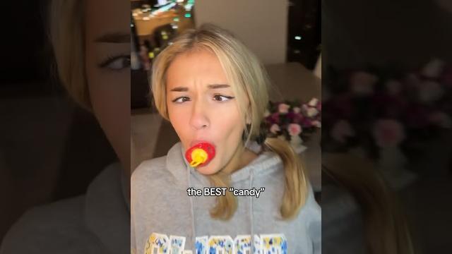 Breckie hill: reviewing candy dummy #shorts Breckie hill: reviewing candy dummy #shorts