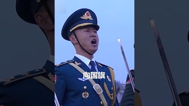 天安门广场2022年国庆升国旗仪式。 天安门广场2022年国庆升国旗仪式。